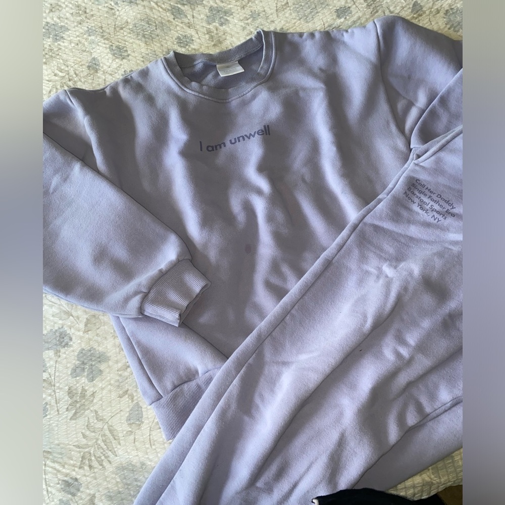 Unwell Call Her Daddy Sweatsuit Lavender/Purple